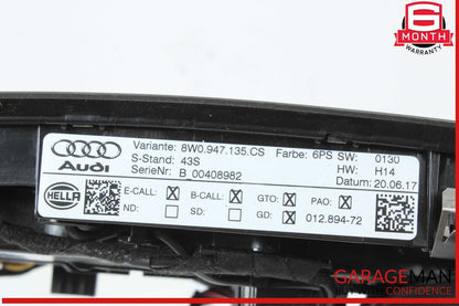 18-24 Audi A5 Quattro S5 Roof Overhead Console Dome Light Lamp Switch OEM