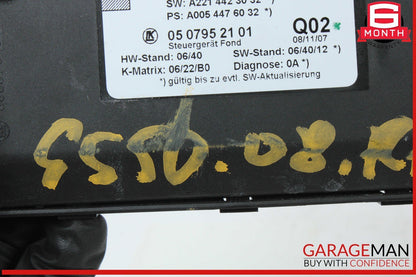 07-13 Mercedes W221 S550 S400 Rear Right or Left Side Door Control Module OEM