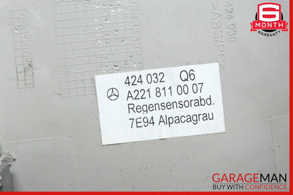 07-13 Mercedes W221 S550 S600 S63 AMG Interior Top Rear View Mirror Gray OEM