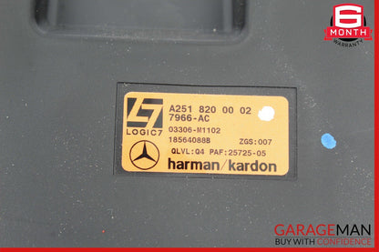 06-08 Mercedes W251 R350 R500 R63 AMG Rear Trunk Subwoofer Audio Sound Speaker