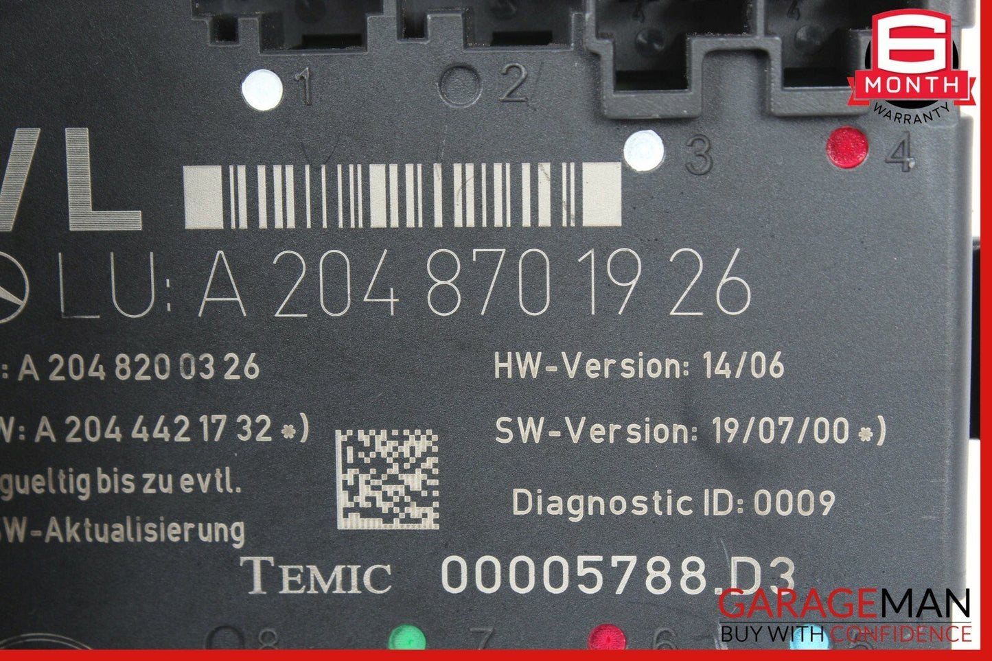08-14 Mercedes W204 C350 C300 Front Right Side Door Control Module OEM