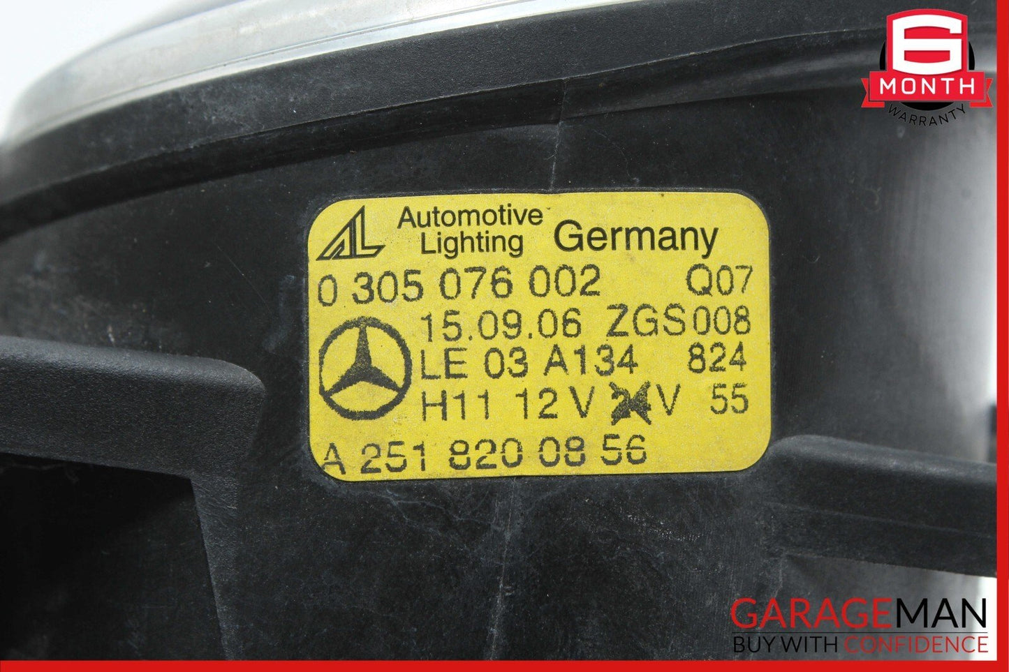 06-12 Mercedes W164 ML350 4MATIC Front Right Side Bumper Fog Light Lamp OEM