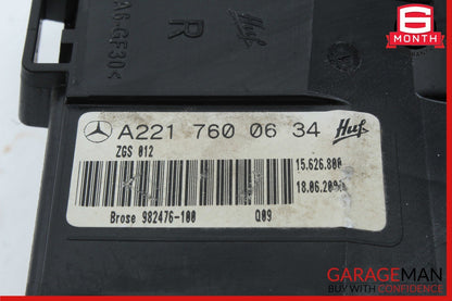 07-13 Mercedes W221 S350 S550 Front Right Exterior Door Handle Keyless Go White