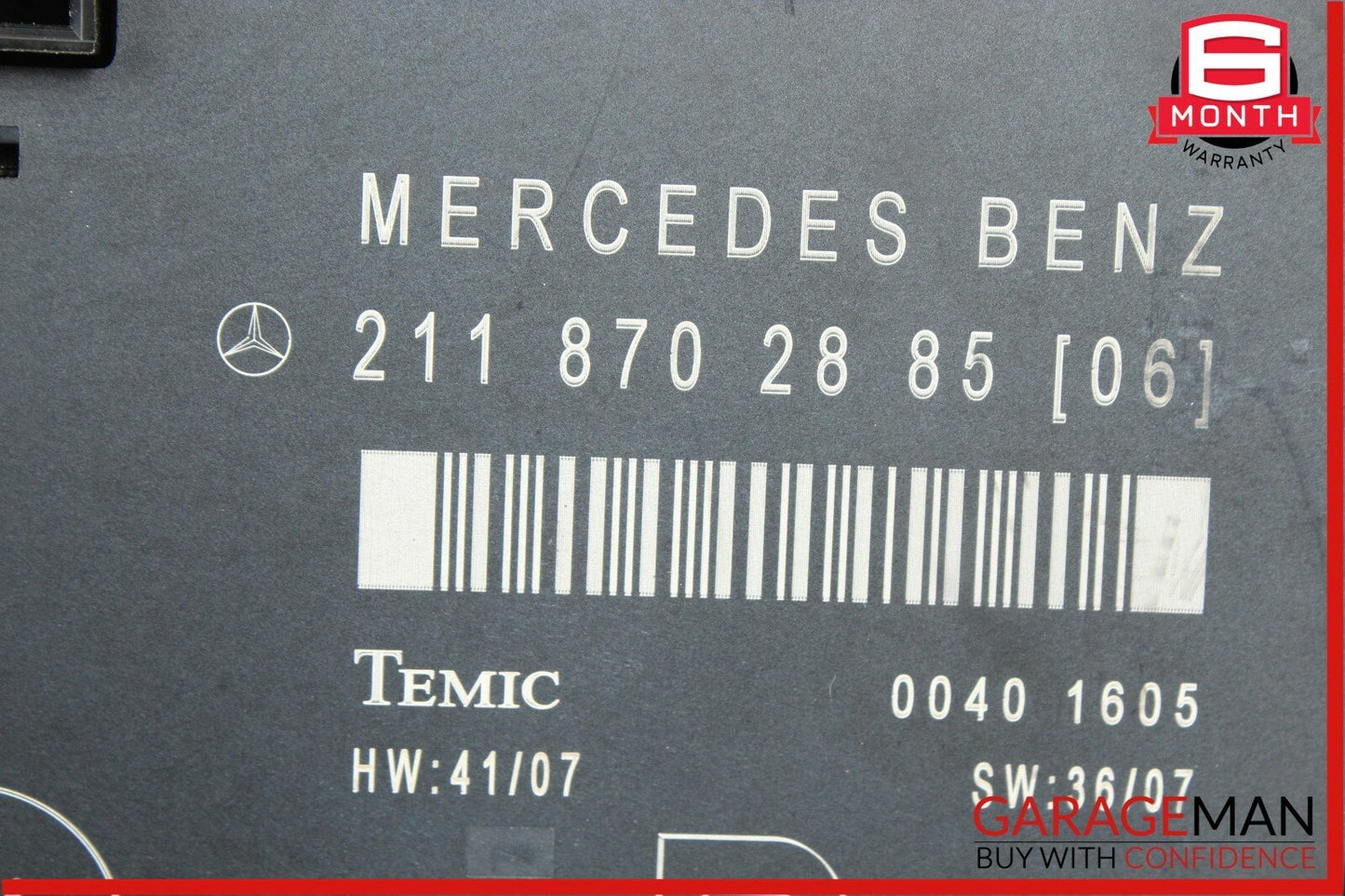 03-09 Mercedes W211 E350 Front Right Passenger Side Door Control Module Unit