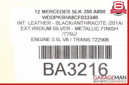 12-20 Mercedes R172 SLK350 SLC43 Right Convertible Top Main Drive Lift Cylinder