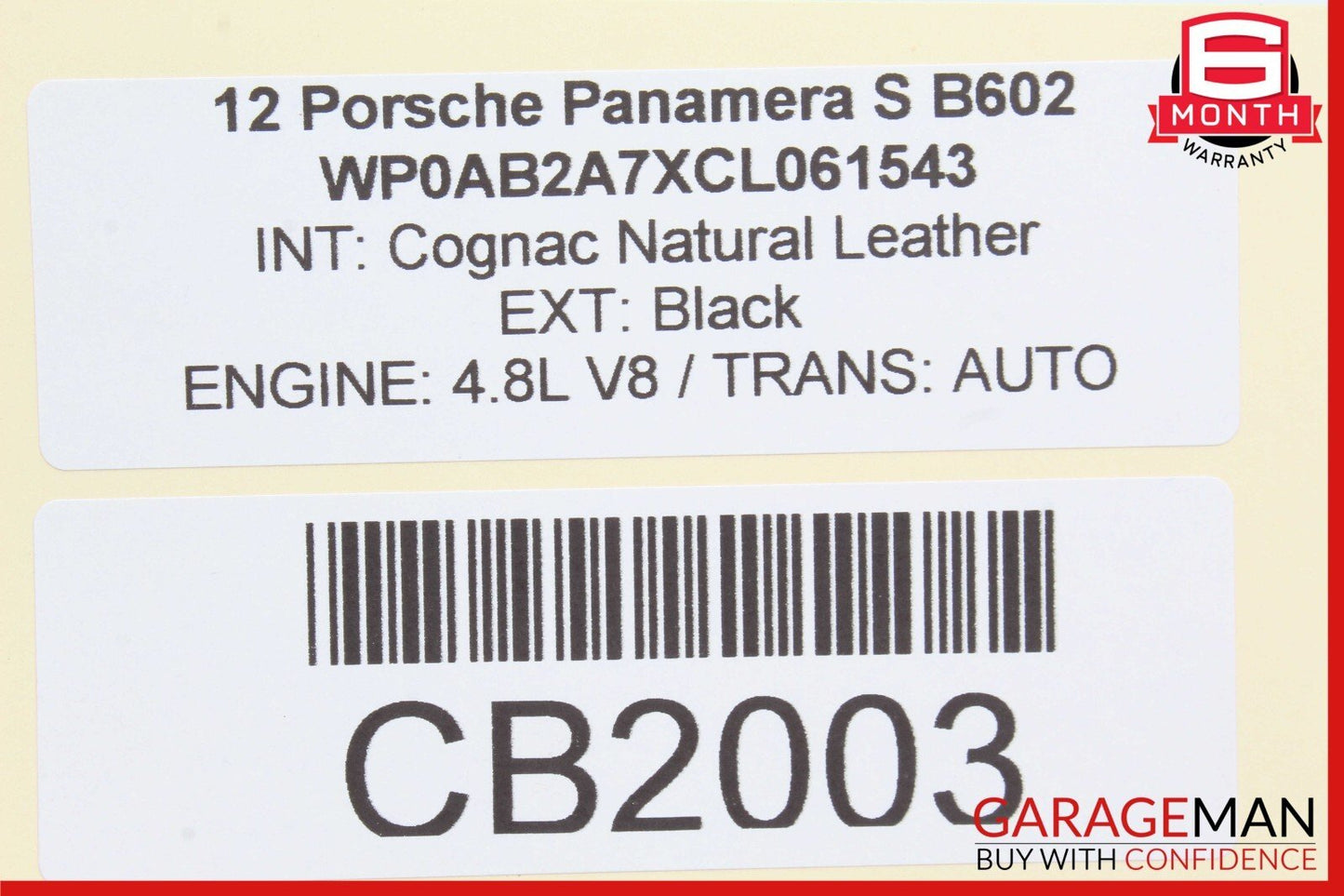 10-15 Porsche Panamera 970 Left Side Door Window Regulator Motor