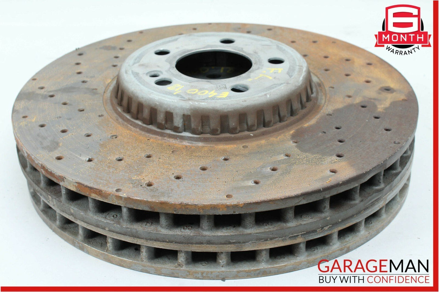 16-18 Mercedes W213 E400 Front Right & Left Side Brake Rotor Disc Set Drilled