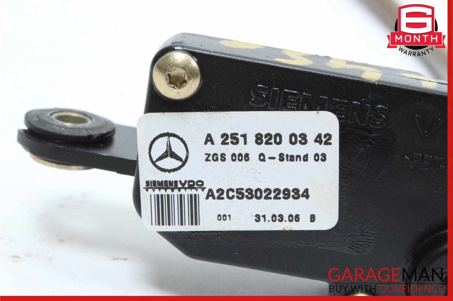 06-12 Mercedes R350 ML450 GL450 Rear Left Quarter Window Regulator Motor Assy