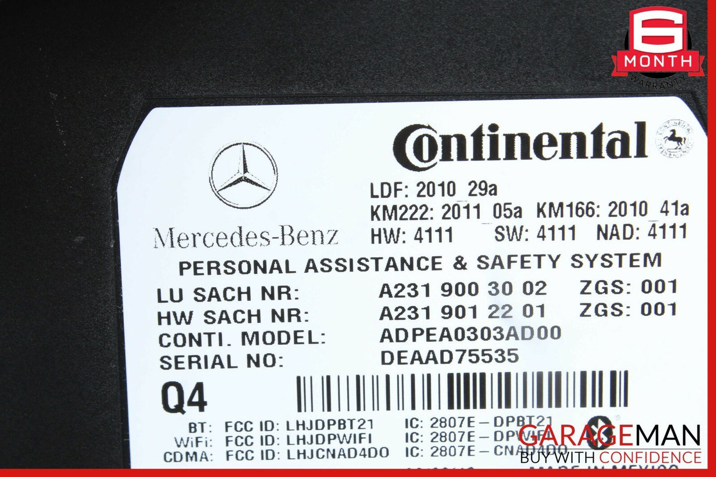 10-14 Mercedes W204 E400 C300 C250 C350 Tele Aid Control Module 2319012201 OEM