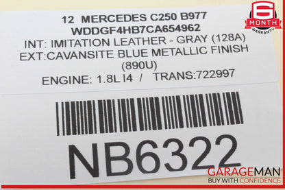 12-14 Mercedes W204 C250 C63 AMG C300 AC A/C Heater Climate Control w/ Trim OEM