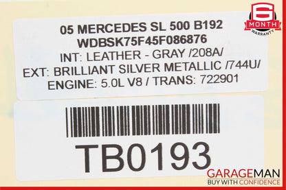 03-06 Mercedes R230 SL500 SL55 AC A/C Air Conditioning Compressor 0012300211 OEM