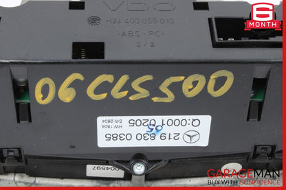 06-11 Mercedes W219 CLS500 CLS550 Dashboard Dash Panel Center Bezel Trim OEM