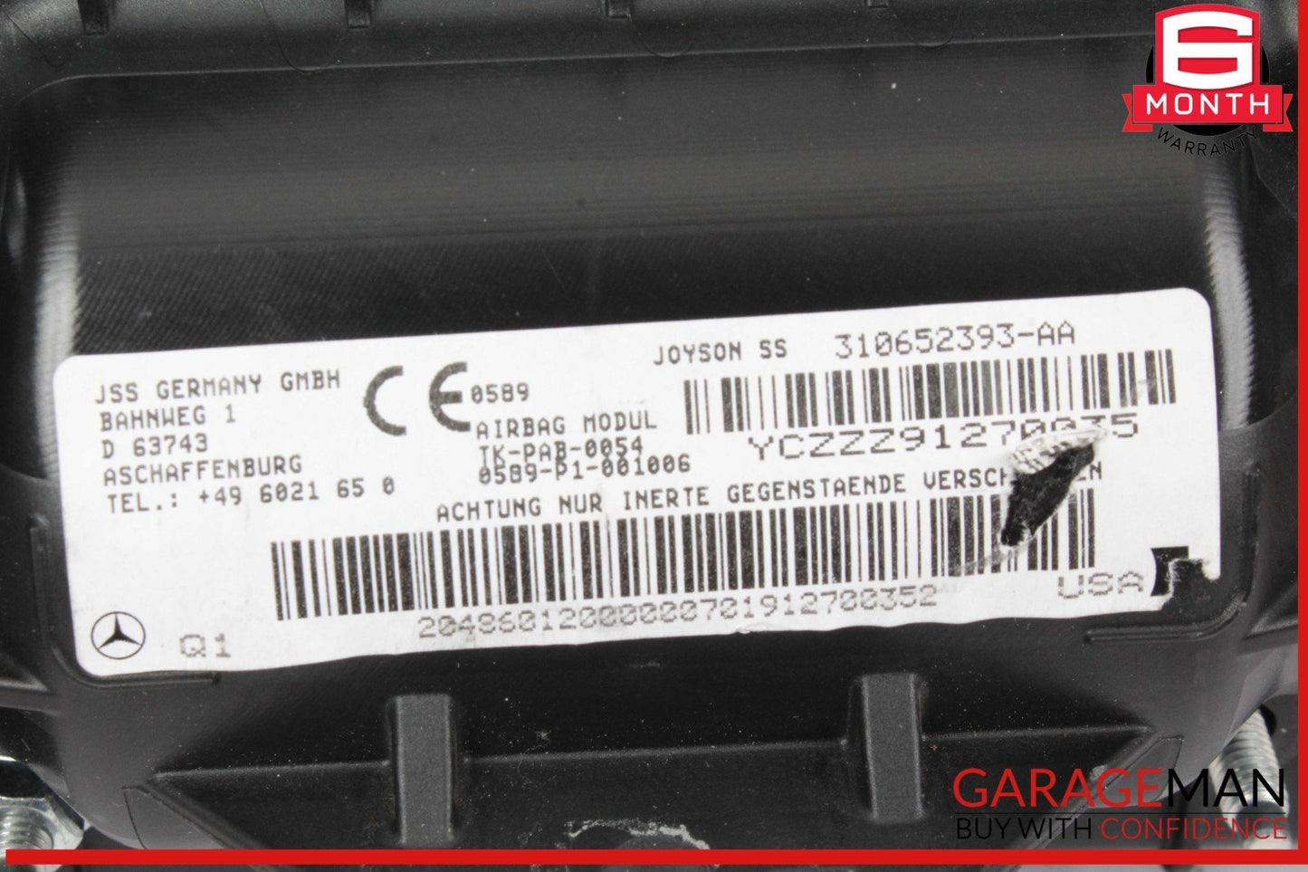 08-15 Mercedes W204 C300 C250 Front Right Passenger Side Dash Airbag OEM