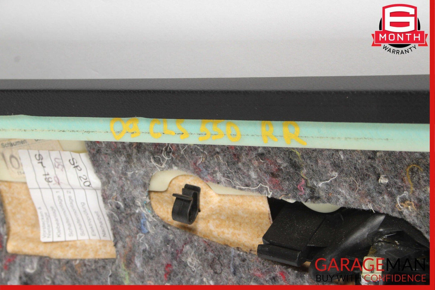 06-11 Mercedes W219 CLS550 Rear Right Interior Door Panel Trim Cover Anthracite