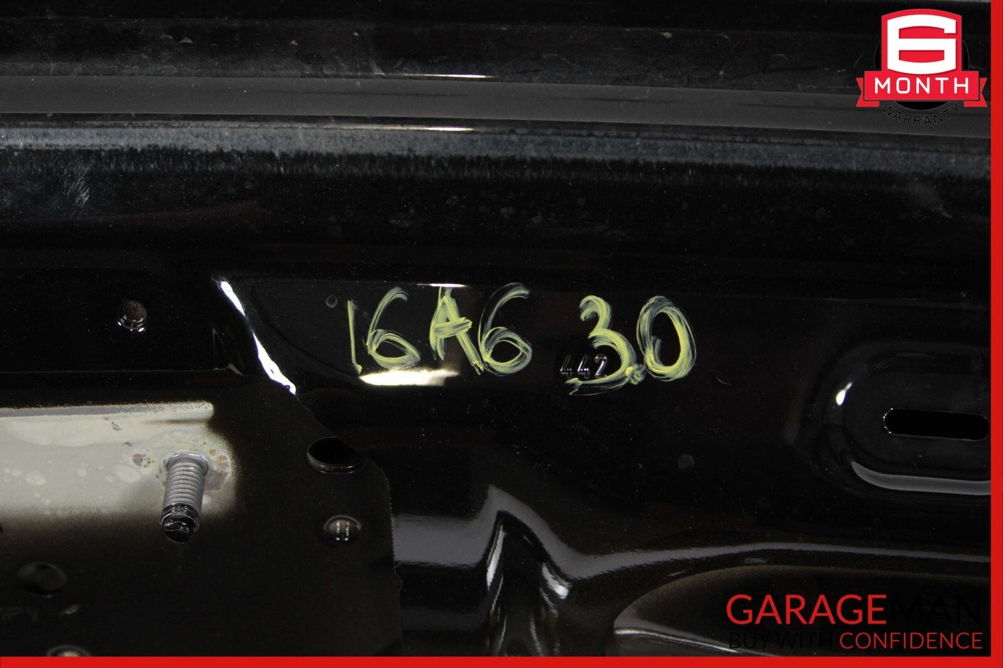 12-18 Audi A6 Rear Trunk Lid Deck Shell Panel Black OEM