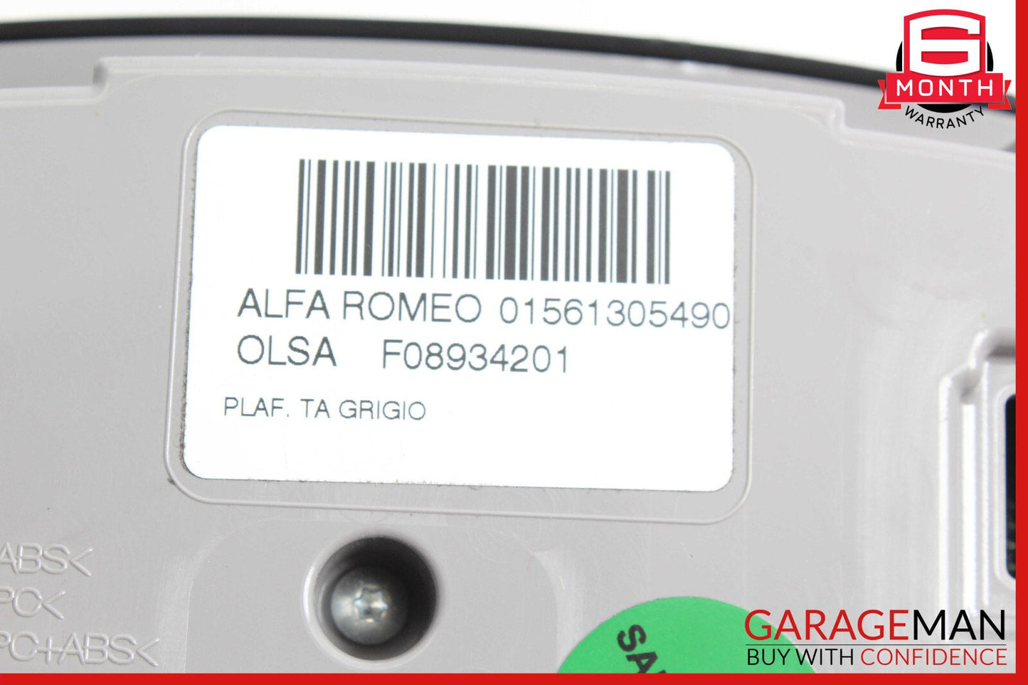 17-22 Alfa Romeo Stelvio Overhead Console Dome Light Lamp Switch OEM