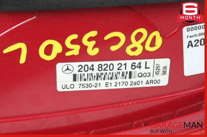 08-11 Mercedes W204 C350 C63 AMG Rear Left Side Taillight Tail Light Lamp OEM