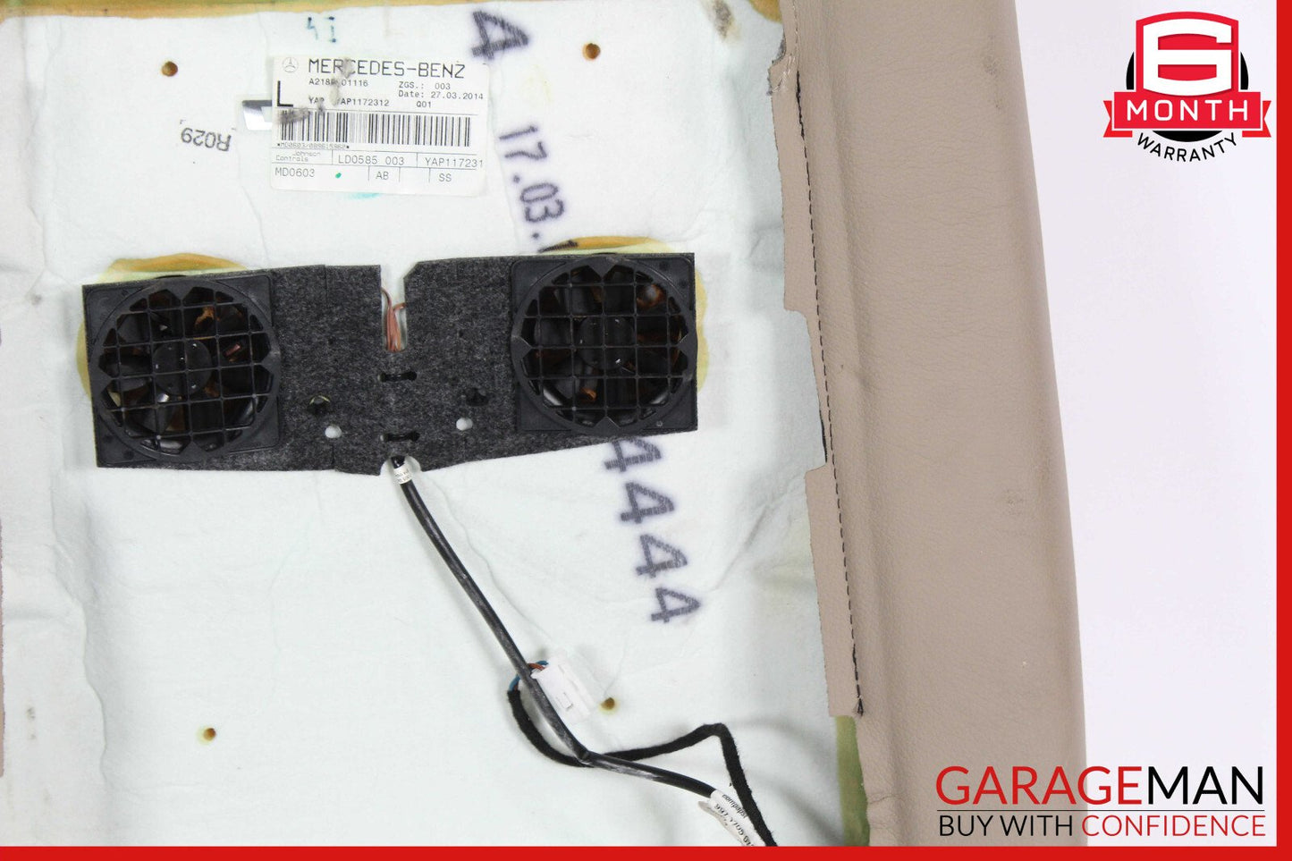 12-14 Mercedes W218 CLS550 Top Upper Seat Cushion Front Left Side OEM