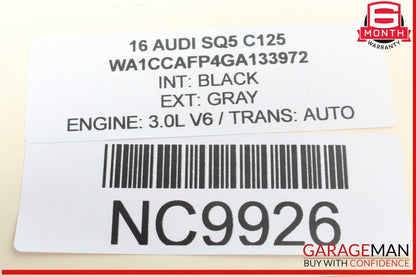 09-17 Audi SQ5 A4 Rear Left or Rear Right Side Tie Rod Control Arm 8K0501529L