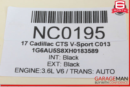 14-19 Cadillac CTS V-Sport Front Right Side Seat Switch Cover Panel OEM