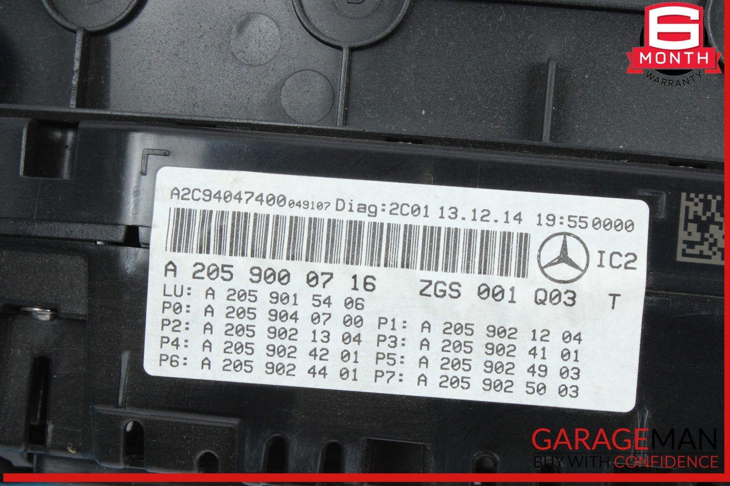 15-18 Mercedes W205 C300 Speedometer Odometer Instrument Cluster Gauge OEM