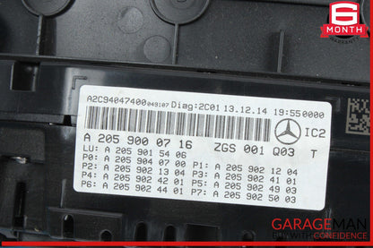 15-18 Mercedes W205 C300 Speedometer Odometer Instrument Cluster Gauge OEM
