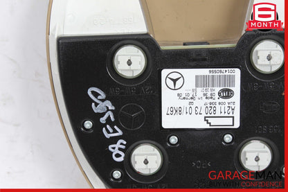 07-09 Mercedes W211 E550 E350 E63 AMG Rear Overhead Dome Light Reading Map Brown