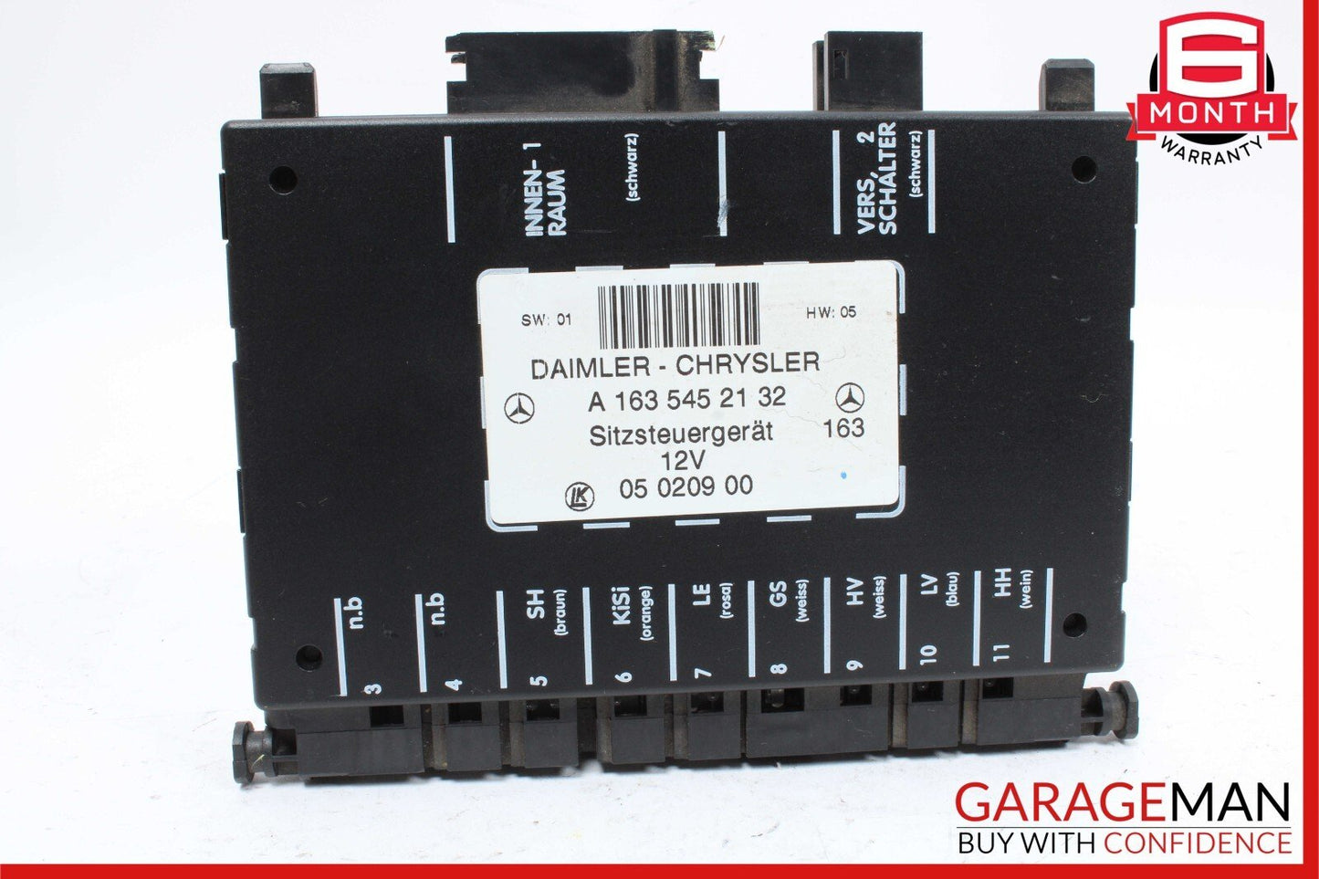 98-05 Mercedes W163 ML350 ML55 AMG Front Left Or Right Seat Control Module OEM