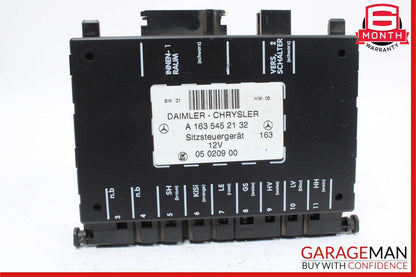 98-05 Mercedes W163 ML350 ML55 AMG Front Left Or Right Seat Control Module OEM