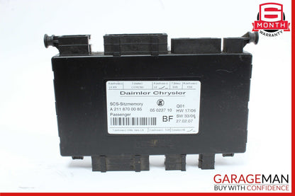 03-12 Mercedes W211 E350 CLS500 GL450 Front Right Seat Control Module Unit OEM