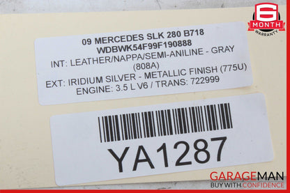 05-11 Mercedes R171 SLK300 SLK280 Front Right Side Door Lock Latch Actuator