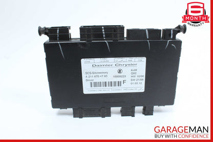 03-12 Mercedes X164 GL450 ML63 R350 SLK350 Seat Control Module Left Side OEM