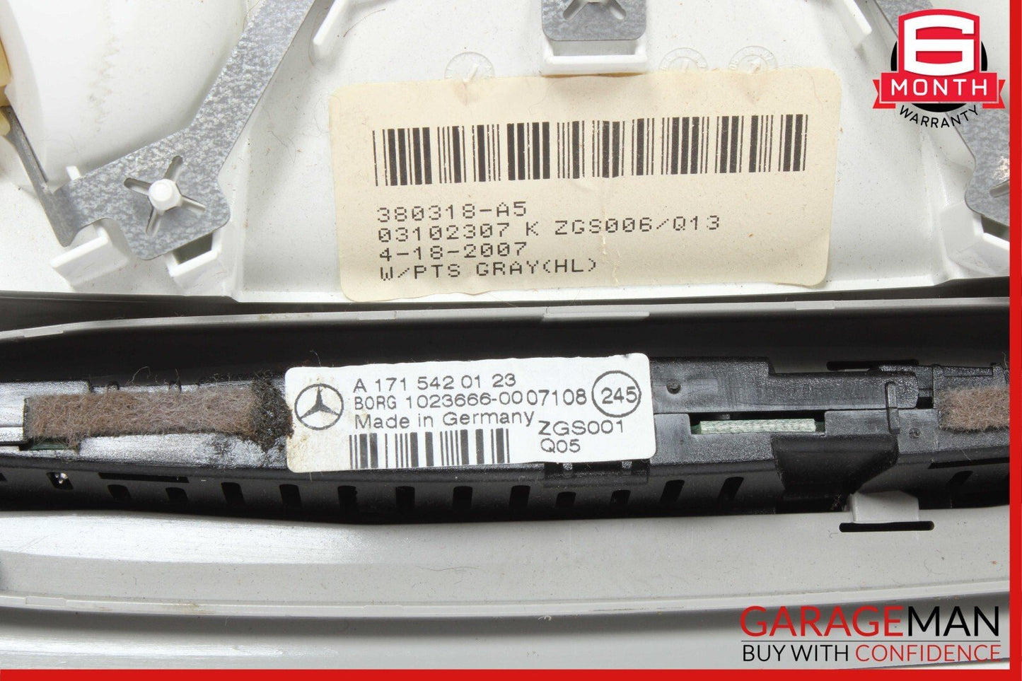 06-13 Mercedes W164 ML350 R550 Rear Overhead Dome Light Lamp Parking Sensor Assy