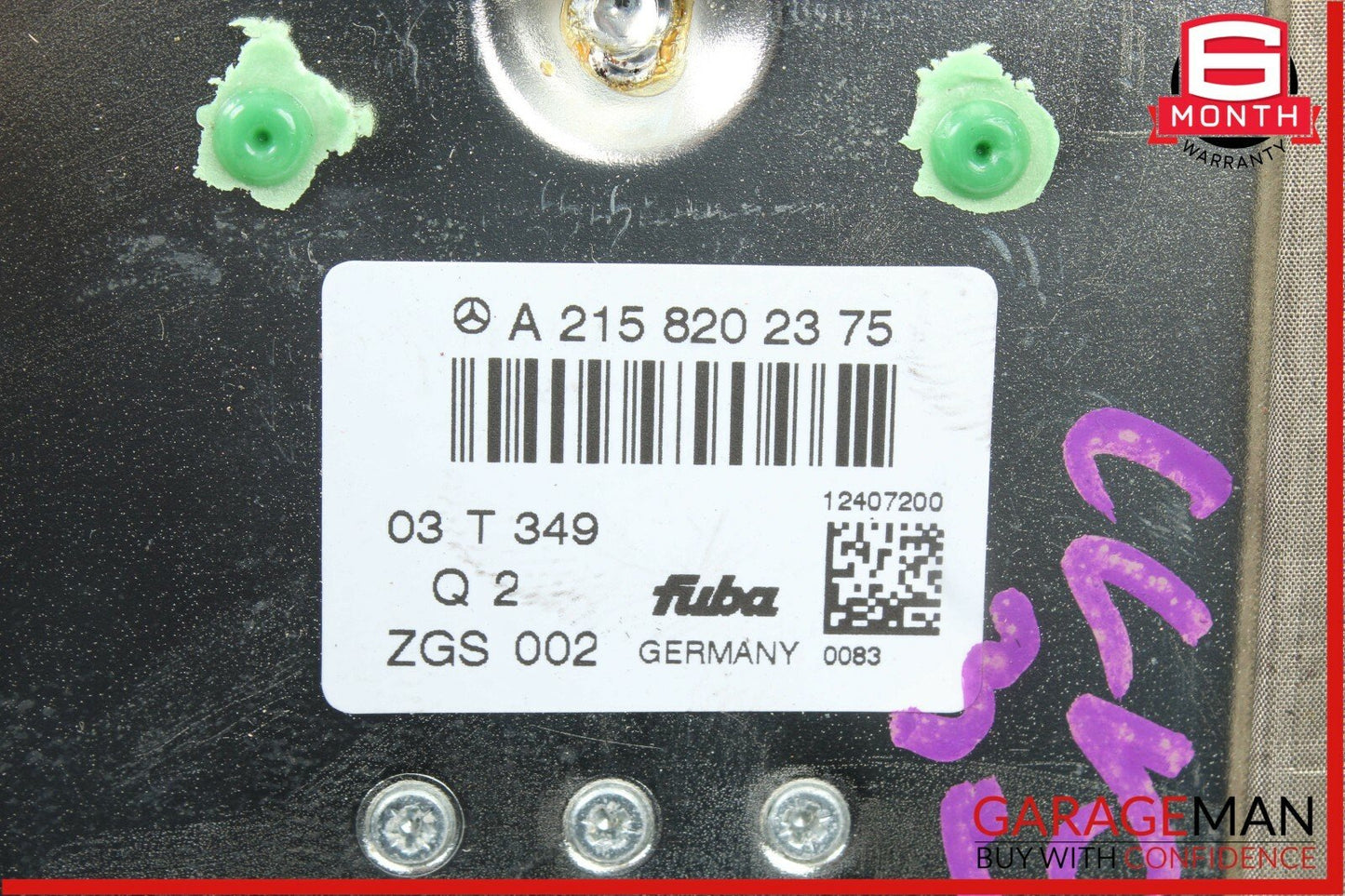 03-09 Mercedes W209 CLK320 Rear Right Side Telephone GPS Antenna Amp Amplifier