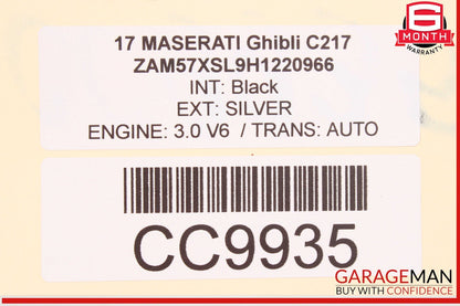 14-17 Maserati Ghibli M157 Front Right Side Top Upper Seat Cushion OEM