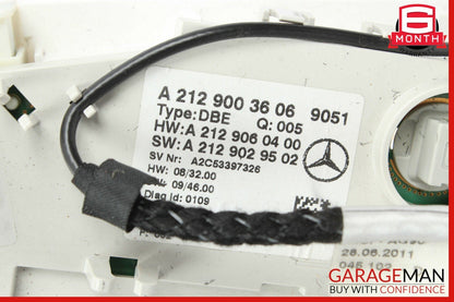 14-16 Mercedes W212 E350 CLS500 Overhead Dome Light Lamp 2129001323 Black OEM