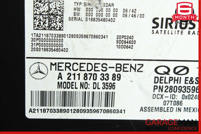 Mercedes W211 E350 GL450 ML350 R320 Sirius Satellite Radio Receiver Module OEM