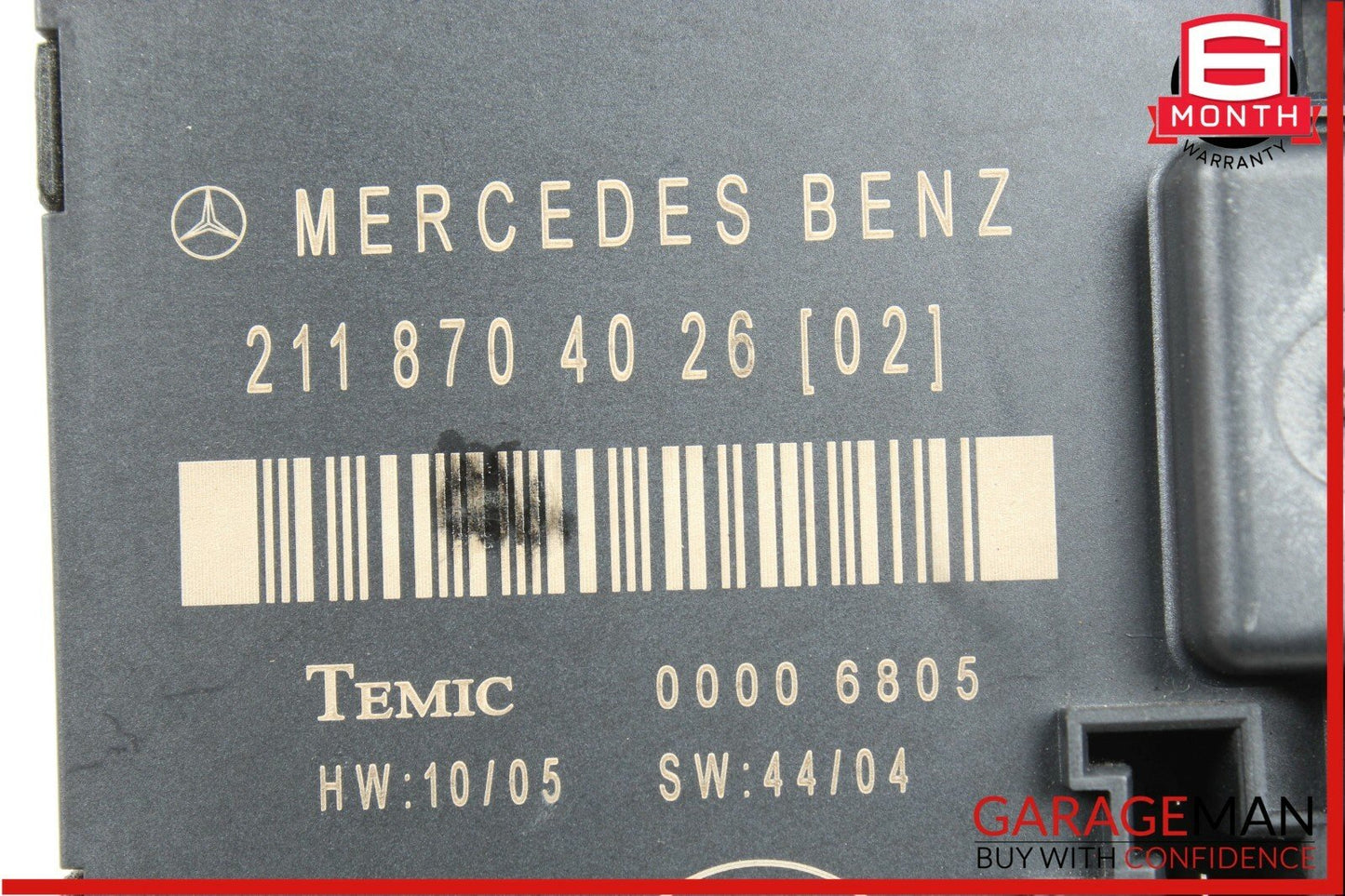 07-09 Mercedes W211 E350 E550 Rear Left Driver Side Door Controller Module Unit