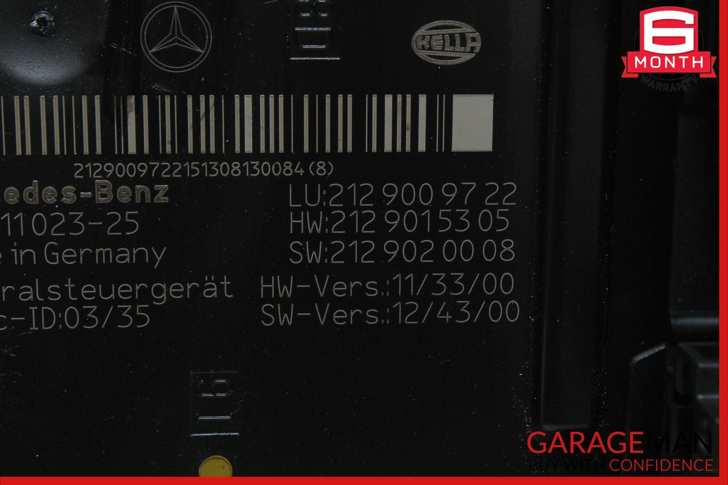 10-18 Mercedes E350 CLS350 Rear Fuse Box Relay SAM Signal Acquisition Assembly