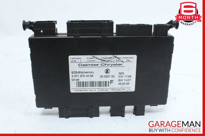 03-12 Mercedes W164 ML350 R350 GL350 Front Left Seat Control Module OEM