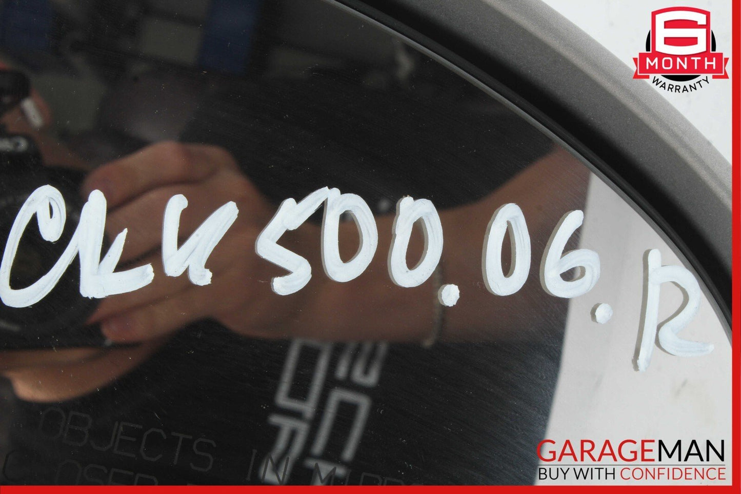 06-08 Mercedes W219 CLS500 Front Right Mirror Door Rear View Cubanite Silver