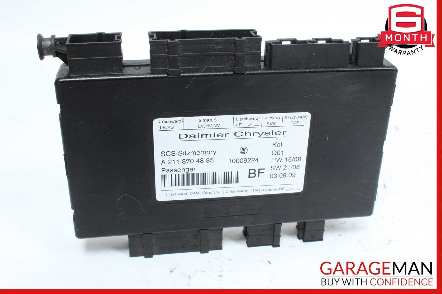 03-12 Mercedes E350 E550 SLK350 CLS550 Front Right Side Seat Control Module Unit