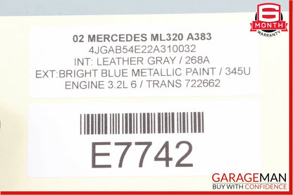 98-03 Mercedes W163 ML320 Antenna Amp Amplifier Lockout Circuit Module Assembly