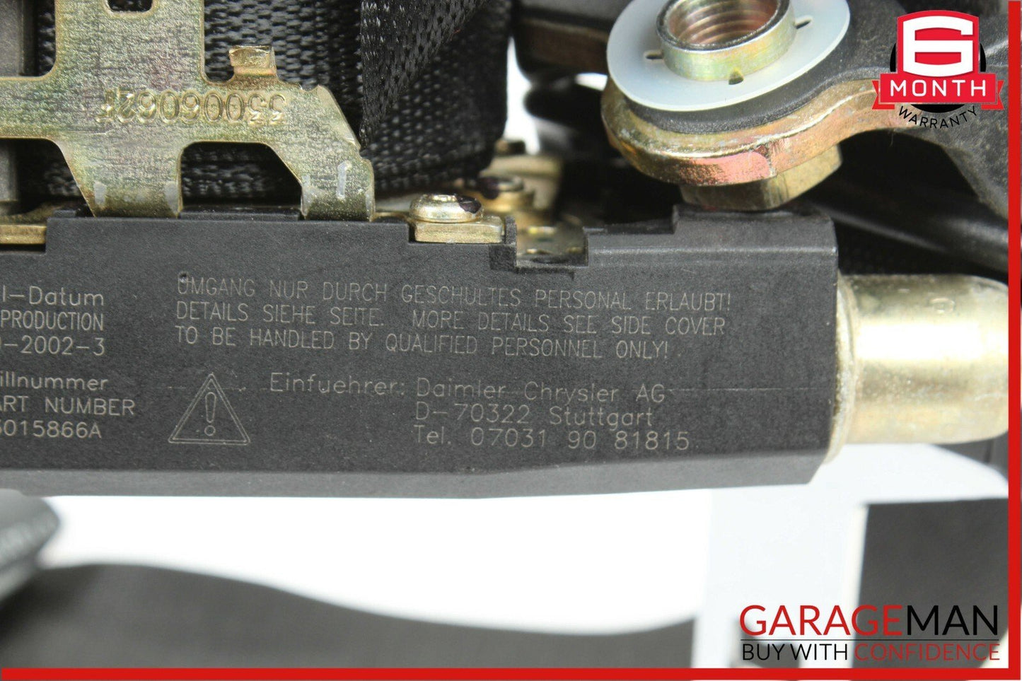 98-05 Mercedes W163 ML320 Rear Left Side Seat Belt Retractor Black