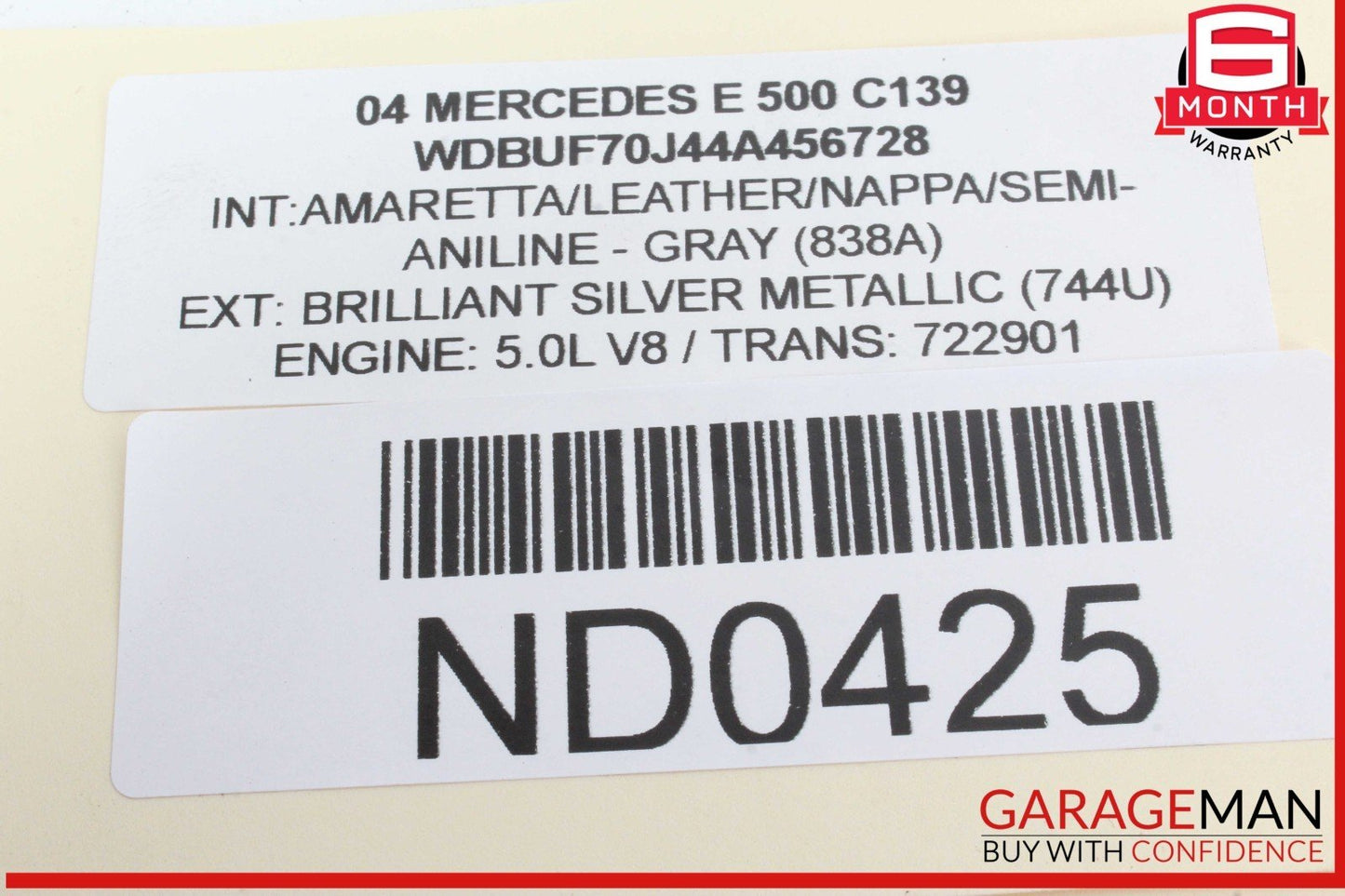 03-11 Mercedes W211 E500 Front Right Passenger Side Lower Rearward Control Arm