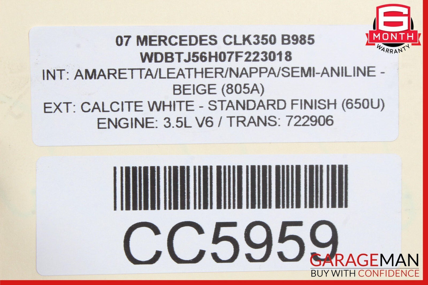 05-09 Mercedes W209 CLK350 C230 C350 Engine Radiator Cooling Fan Motor OEM