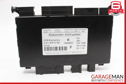 03-12 Mercedes R171 SLK300 GL450 E320 Front Left Seat Control Module Unit OEM