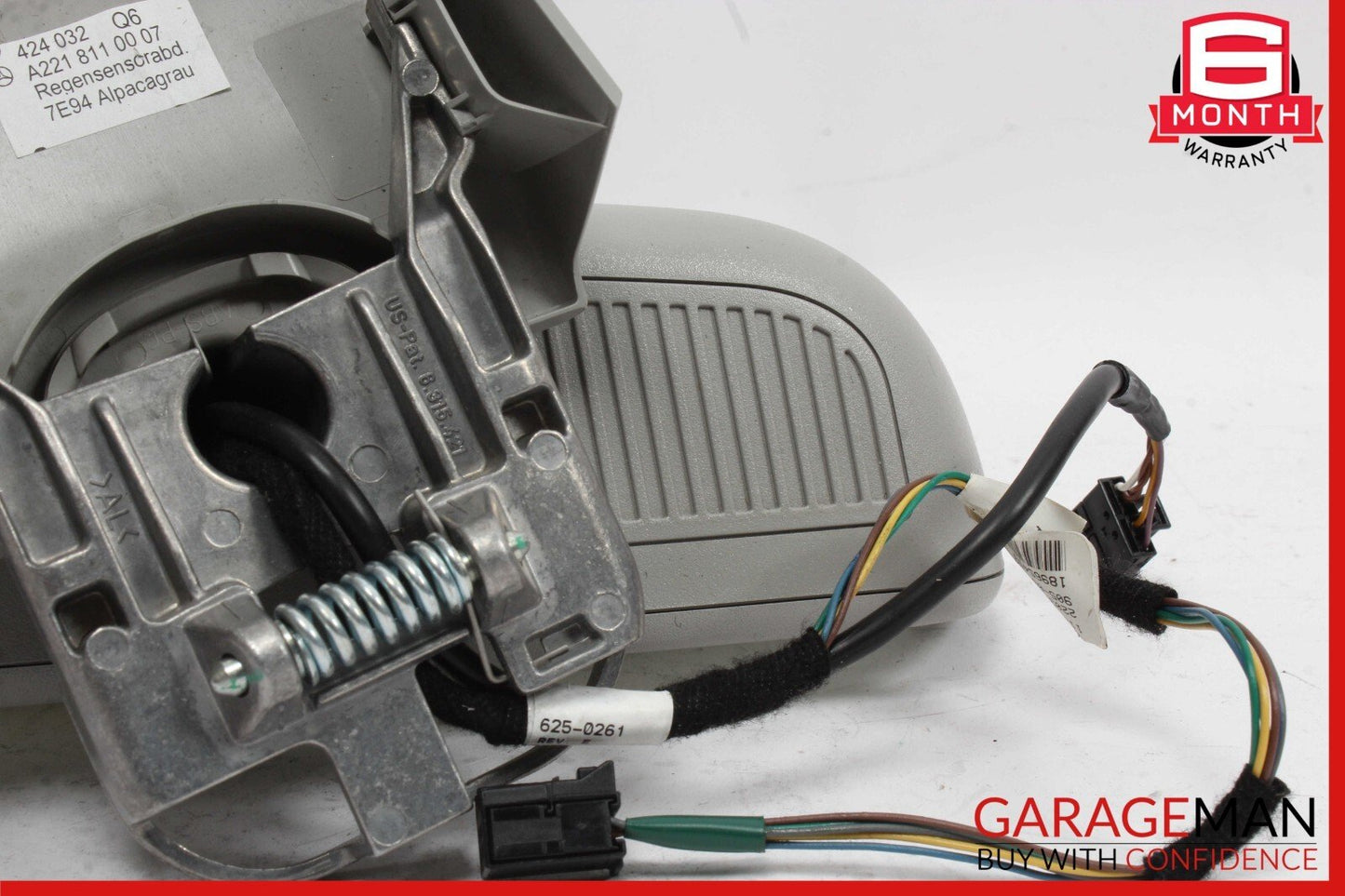 07-09 Mercedes W221 S550 S63 AMG Top Upper Rear View Inside Dim Mirror Gray OEM