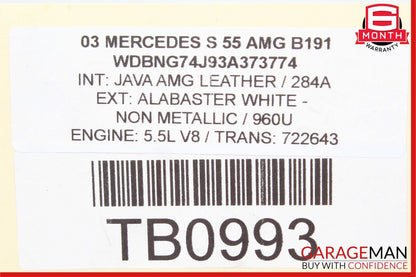 00-06 Mercedes CL500 SL500 S55 AMG Hydraulic Suspension ABC Oil Cooler Radiator