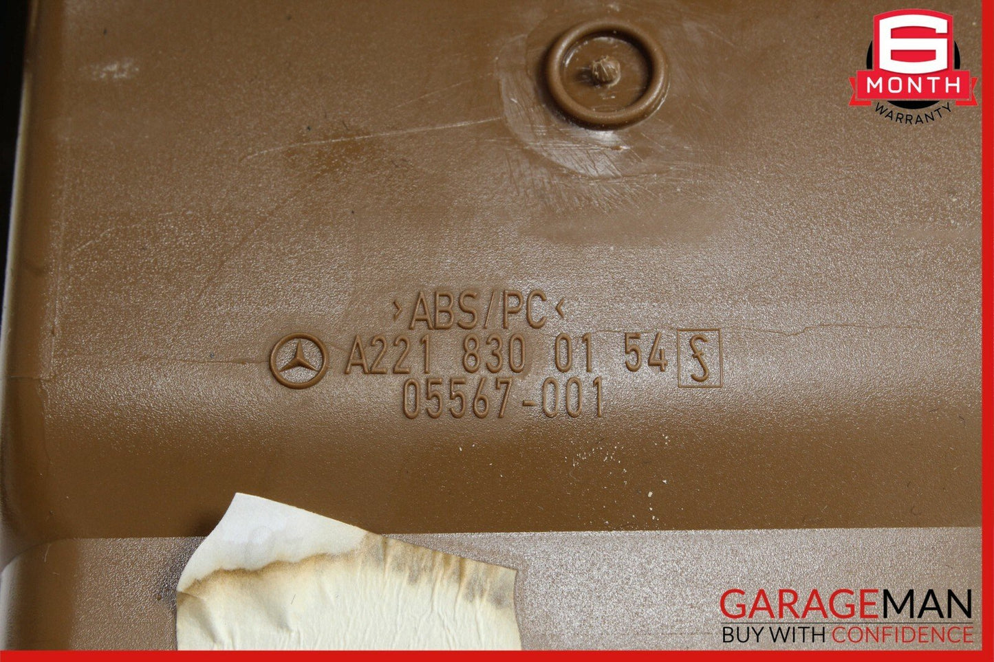 07-13 Mercedes W221 S400 Front Left Driver Side Dash AC A/C Air Vent Trim Brown